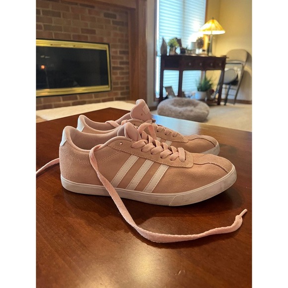 Adidas Neo Courtset Pink Casual Sneaker Size 7.5 Women’s - Picture 3 of 8